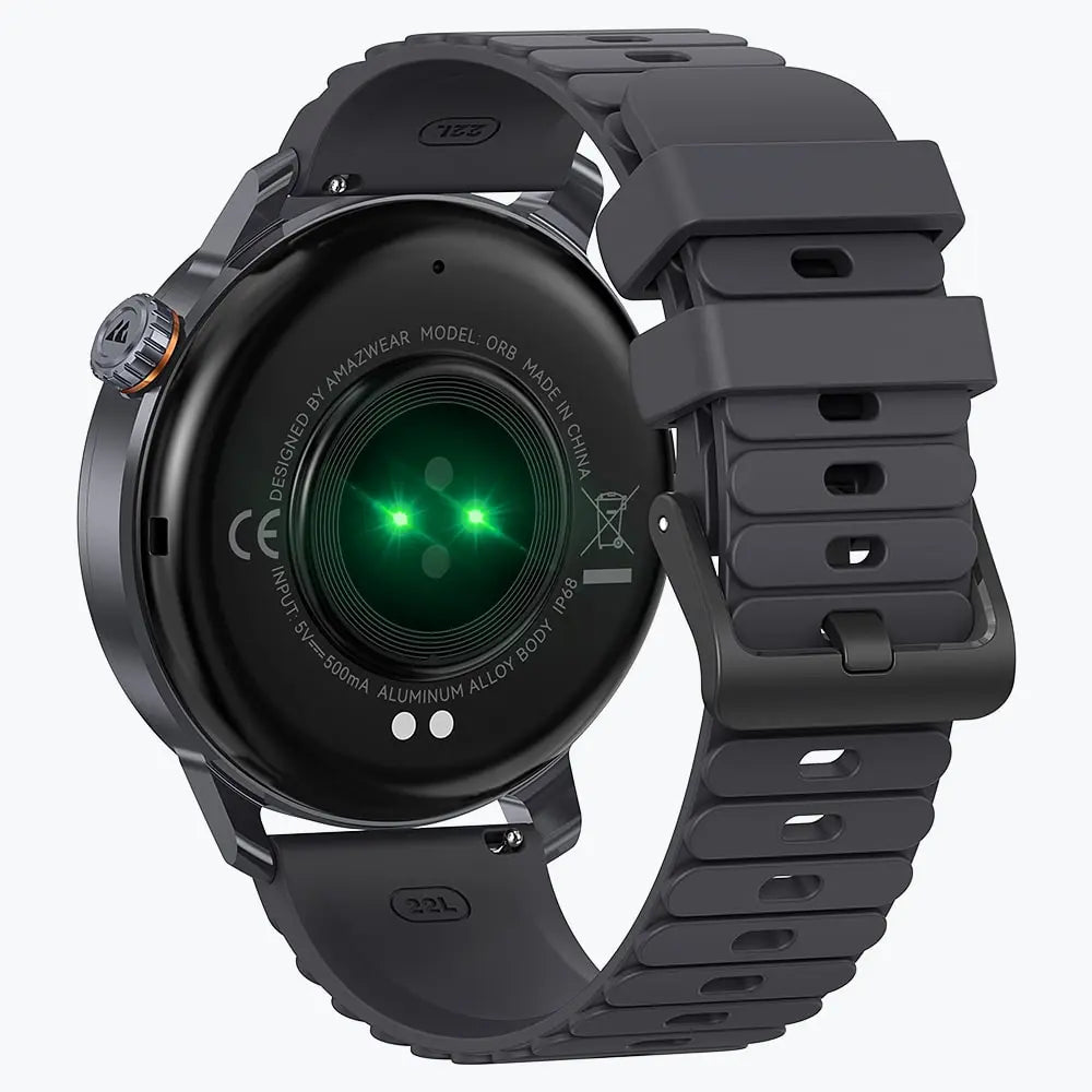 Kospet Magic Orb Smartwatch Black With Black Silicone Strap #color_black