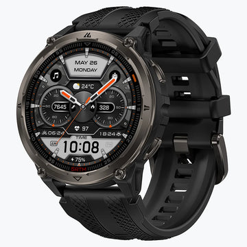 Kospet Orb 2 Smartwatch Black With Black Silicone Strap #color_black