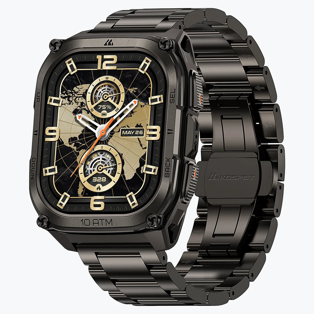 KOSPET tank m4 se smartwatch #color_black^package_Special Edition: cinturini in silicone+acciaio