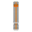 kospet_22mm_woven_nylon_sport_loop_strap#color_Silver Grey / Orange Stripe