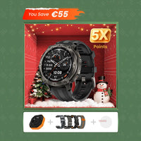 KOSPET tank t4 smartwatch black bundle#color_black^package_Xmas Exclusive Bundle