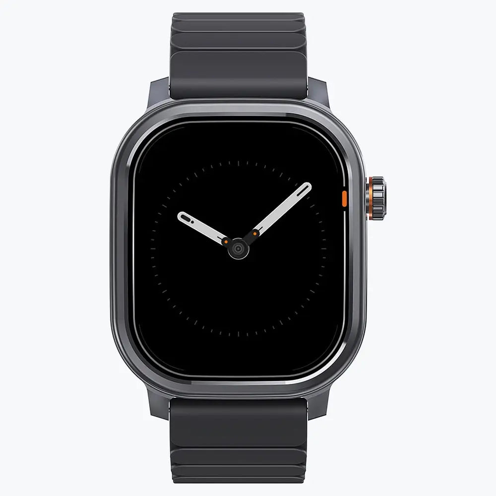 Kospet Magic Pluse Smartwatch Black With Black Silicone Strap #color_black