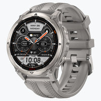 Kospet Orb 2 Smartwatch Silver With Black Silicone Strap #color_silver