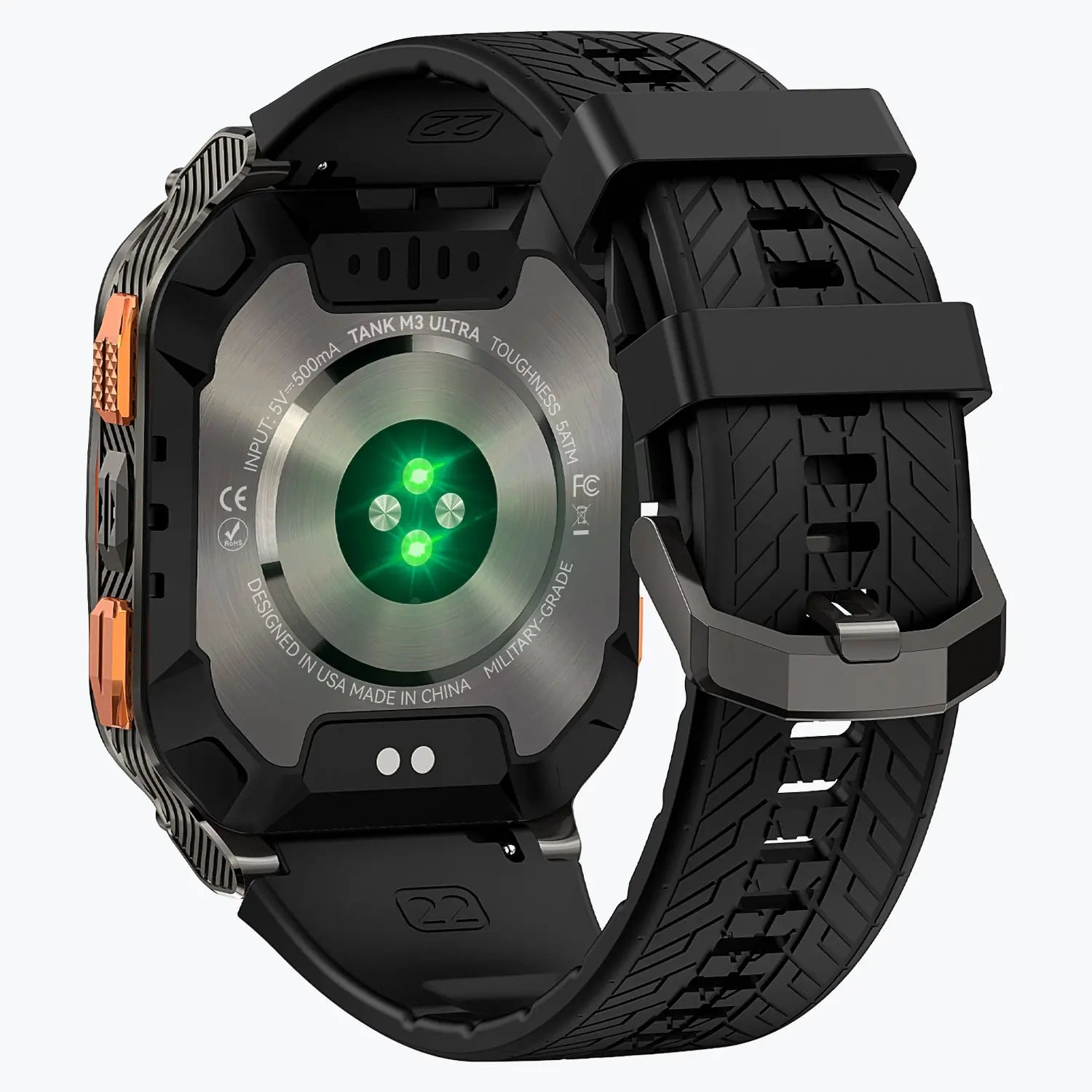 kospet-tank-m3-ultra-smartwatch-black-with-silicone-straps#color_black^package_Silicone Basic