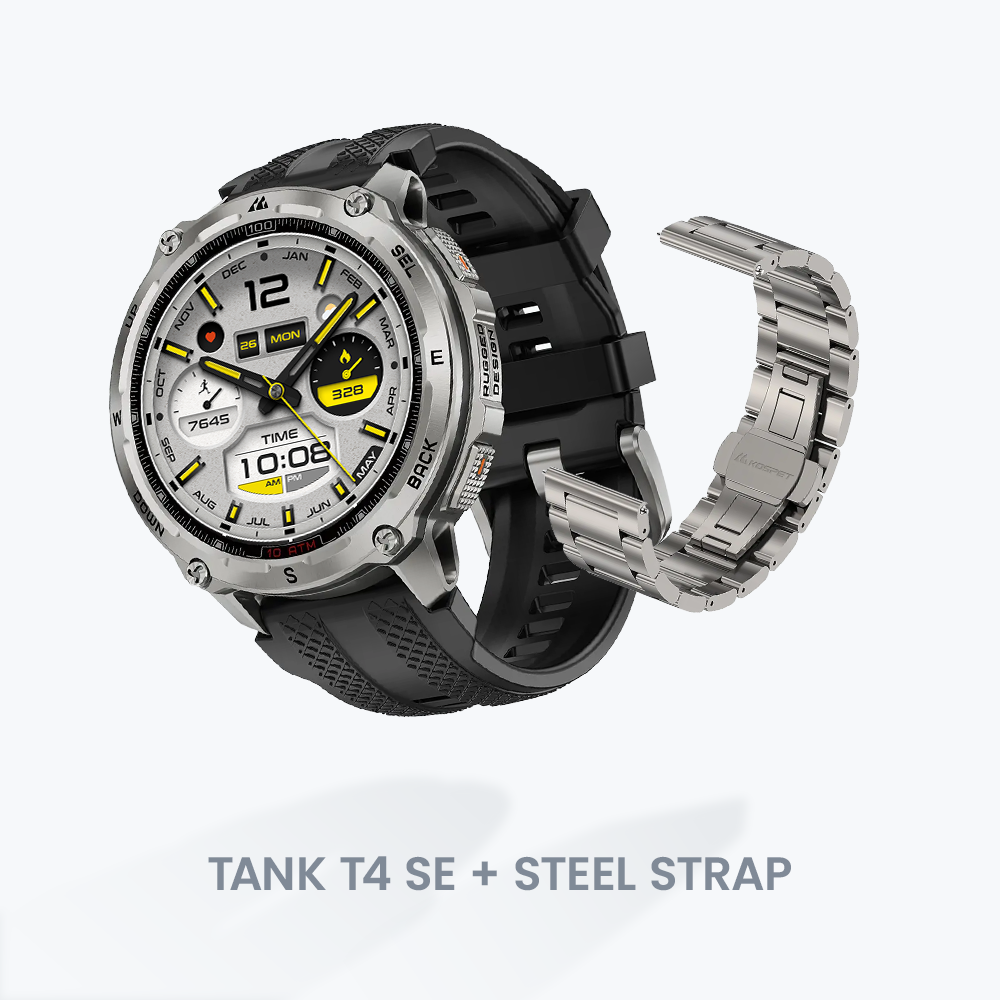 KOSPET tank t4 se smartwatch #color_silver^package_Special Edition: Silicone+Steel Straps